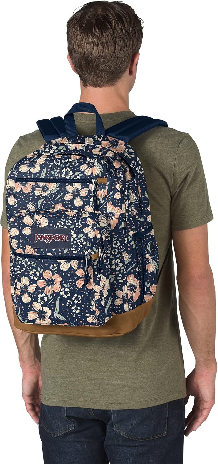 image:imageJanSport Cool Backpack with 15inch Laptop Sleeve Large Computer Bag Rucksack with 2 Compartments Ergonomic Straps Faded SageFields of Paradise