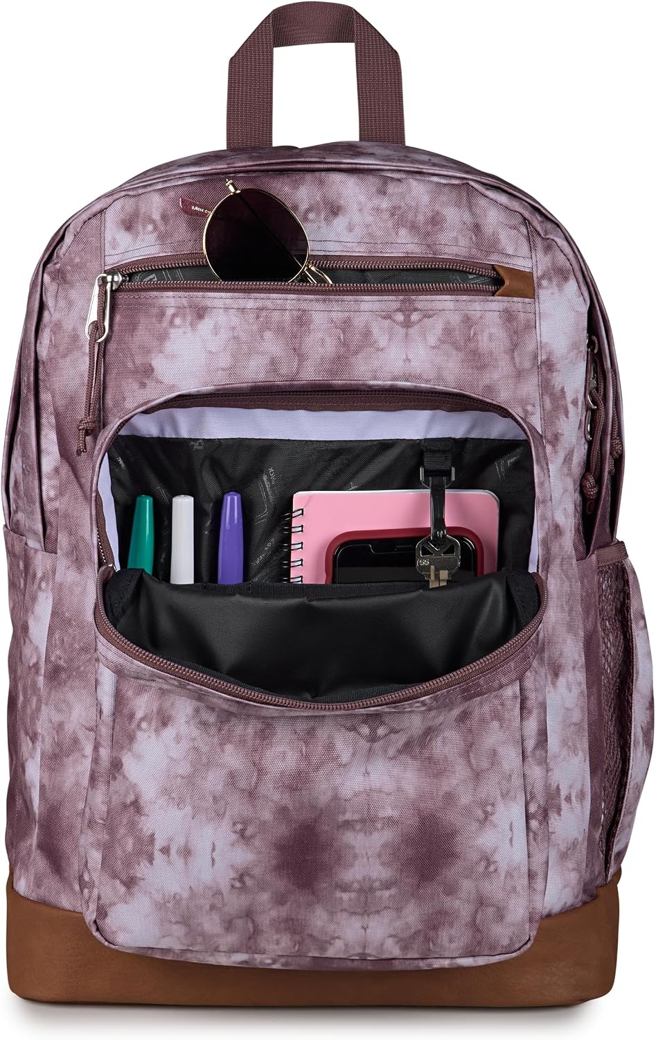 image:imageJanSport Cool Backpack with 15inch Laptop Sleeve Large Computer Bag Rucksack with 2 Compartments Ergonomic Straps Faded SageIce Dye Mahogany HazeWhite