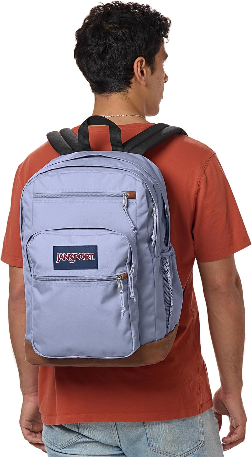 image:imageJanSport Cool Backpack with 15inch Laptop Sleeve Large Computer Bag Rucksack with 2 Compartments Ergonomic Straps Faded SageLavender Ash