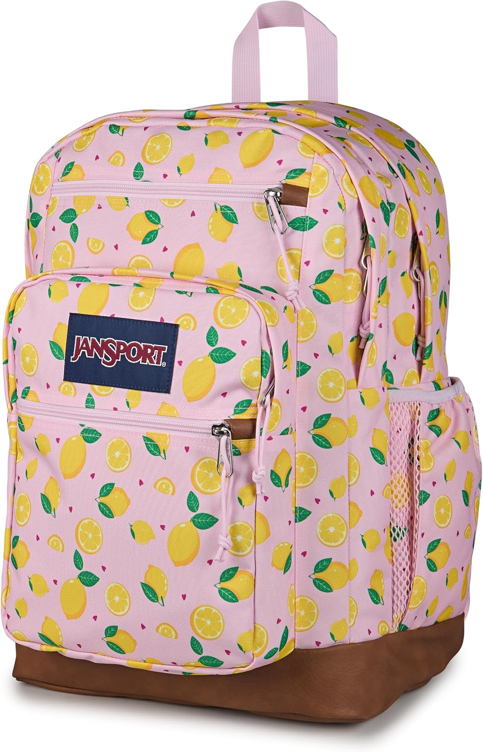 image:imageJanSport Cool Backpack with 15inch Laptop Sleeve Large Computer Bag Rucksack with 2 Compartments Ergonomic Straps Faded SageLemonade Stand Pink IceYellowGreen