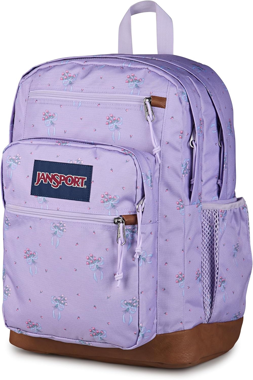 image:imageJanSport Cool Backpack with 15inch Laptop Sleeve Large Computer Bag Rucksack with 2 Compartments Ergonomic Straps Faded SagePastel Petals LilacBluePinkGreen