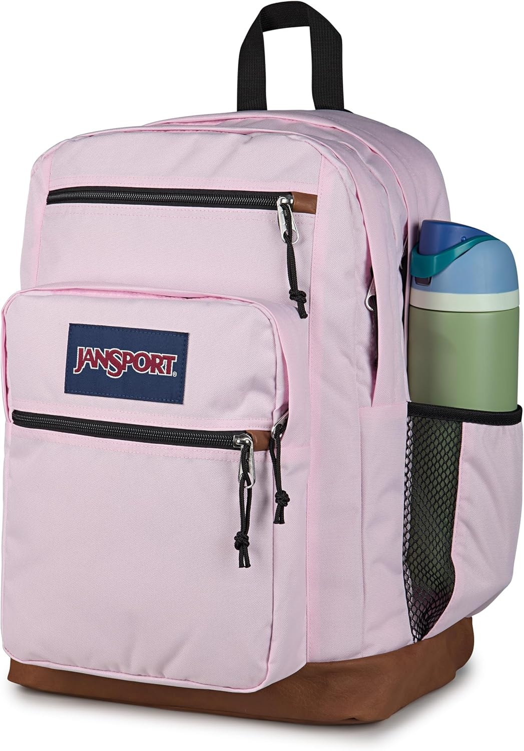 image:imageJanSport Cool Backpack with 15inch Laptop Sleeve Large Computer Bag Rucksack with 2 Compartments Ergonomic Straps Faded SagePink Ice