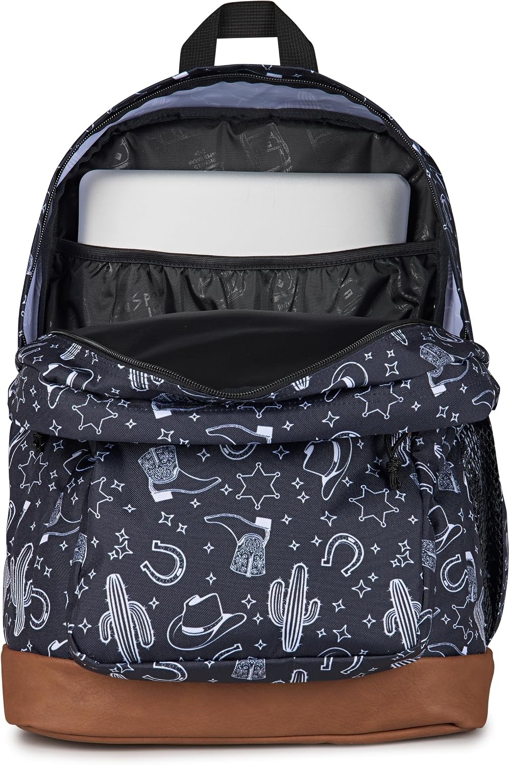 image:imageJanSport Cool Backpack with 15inch Laptop Sleeve Large Computer Bag Rucksack with 2 Compartments Ergonomic Straps Faded SageWild West Escape BlackBlackWhite