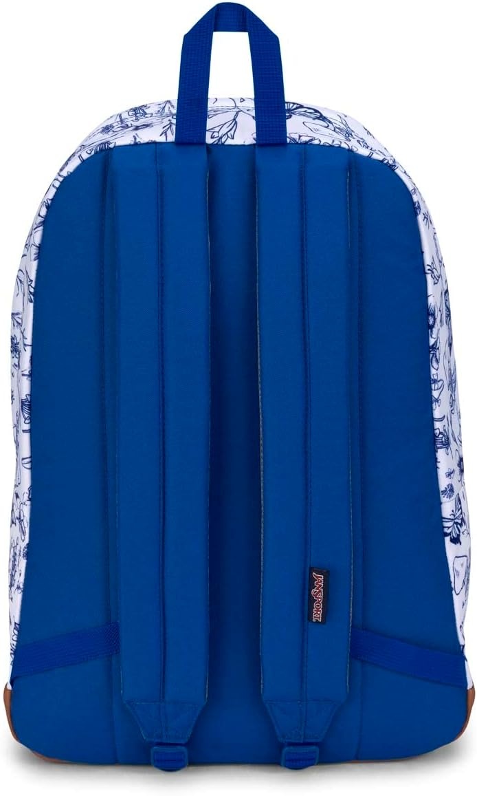 image:imageJanSport Cortlandt Laptop Backpack Navy 15 Laptop SleeveSynthetic Leather Shoulder Computer Bag with Large Compartment Padded Straps Rucksack for Men WomenForaging Finds