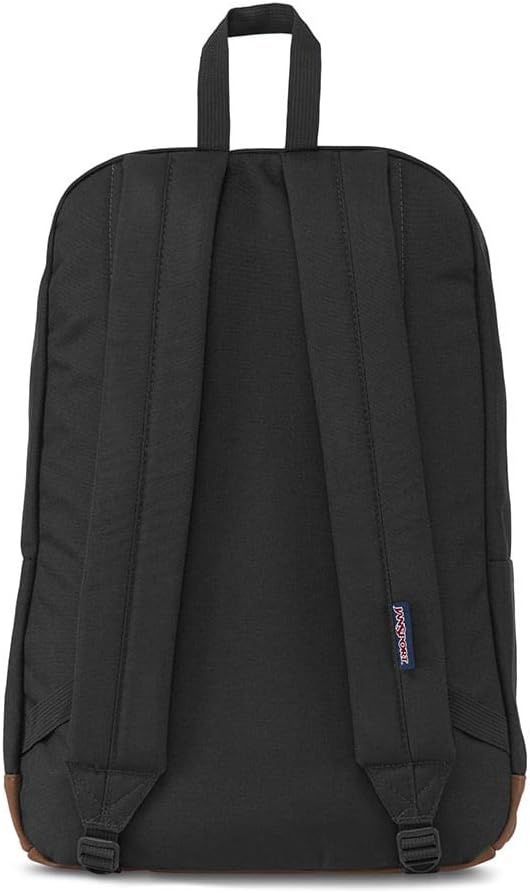 image:imageJanSport Cortlandt Laptop Backpack Navy 15 Laptop SleeveSynthetic Leather Shoulder Computer Bag with Large Compartment Padded Straps Rucksack for Men WomenBlack