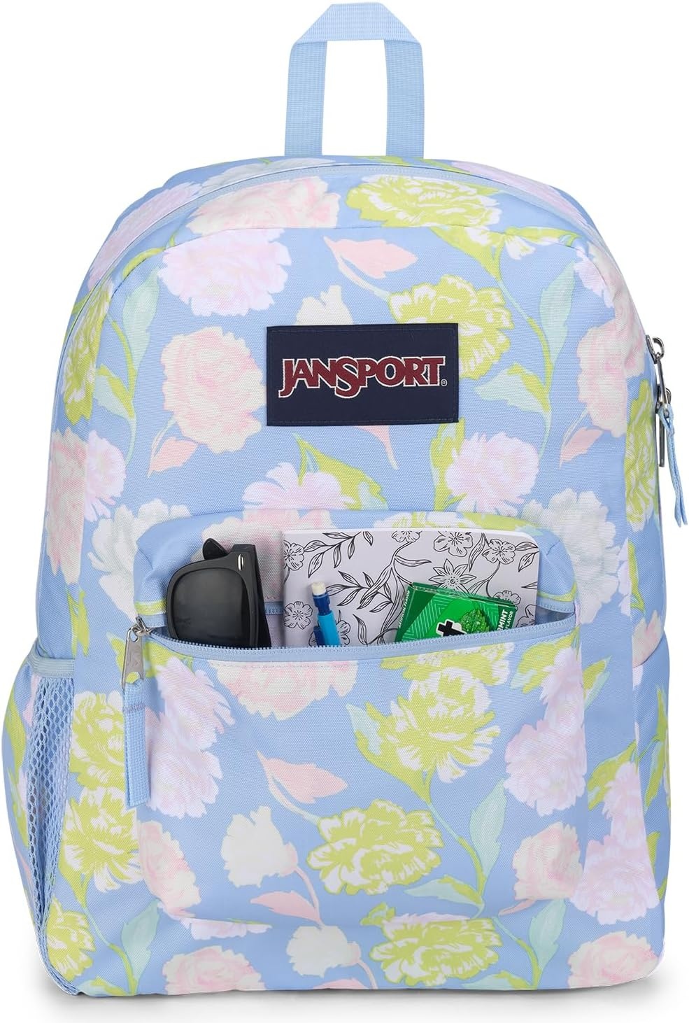 image:imageJanSport Cross Town Backpack 17 x 125 x 6 Simple Bag for Everyone with 1 Main Compartment Front Utility Pocket Premium Class Accessories BlackAutumn Tapestry Hydrangea