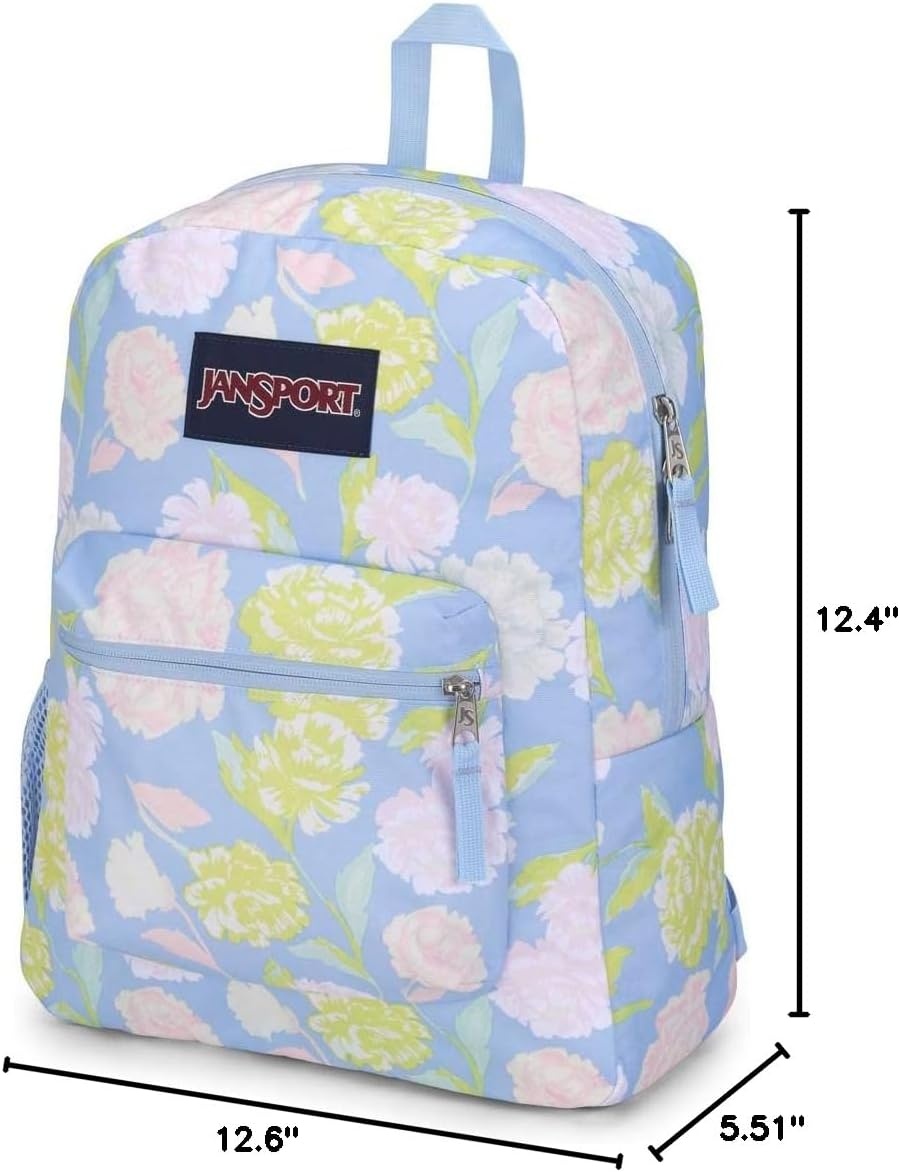 image:imageJanSport Cross Town Backpack 17 x 125 x 6 Simple Bag for Everyone with 1 Main Compartment Front Utility Pocket Premium Class Accessories BlackAutumn Tapestry Hydrangea