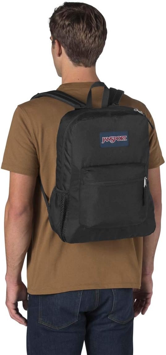 image:imageJanSport Cross Town Backpack 17 x 125 x 6 Simple Bag for Everyone with 1 Main Compartment Front Utility Pocket Premium Class Accessories BlackBlack