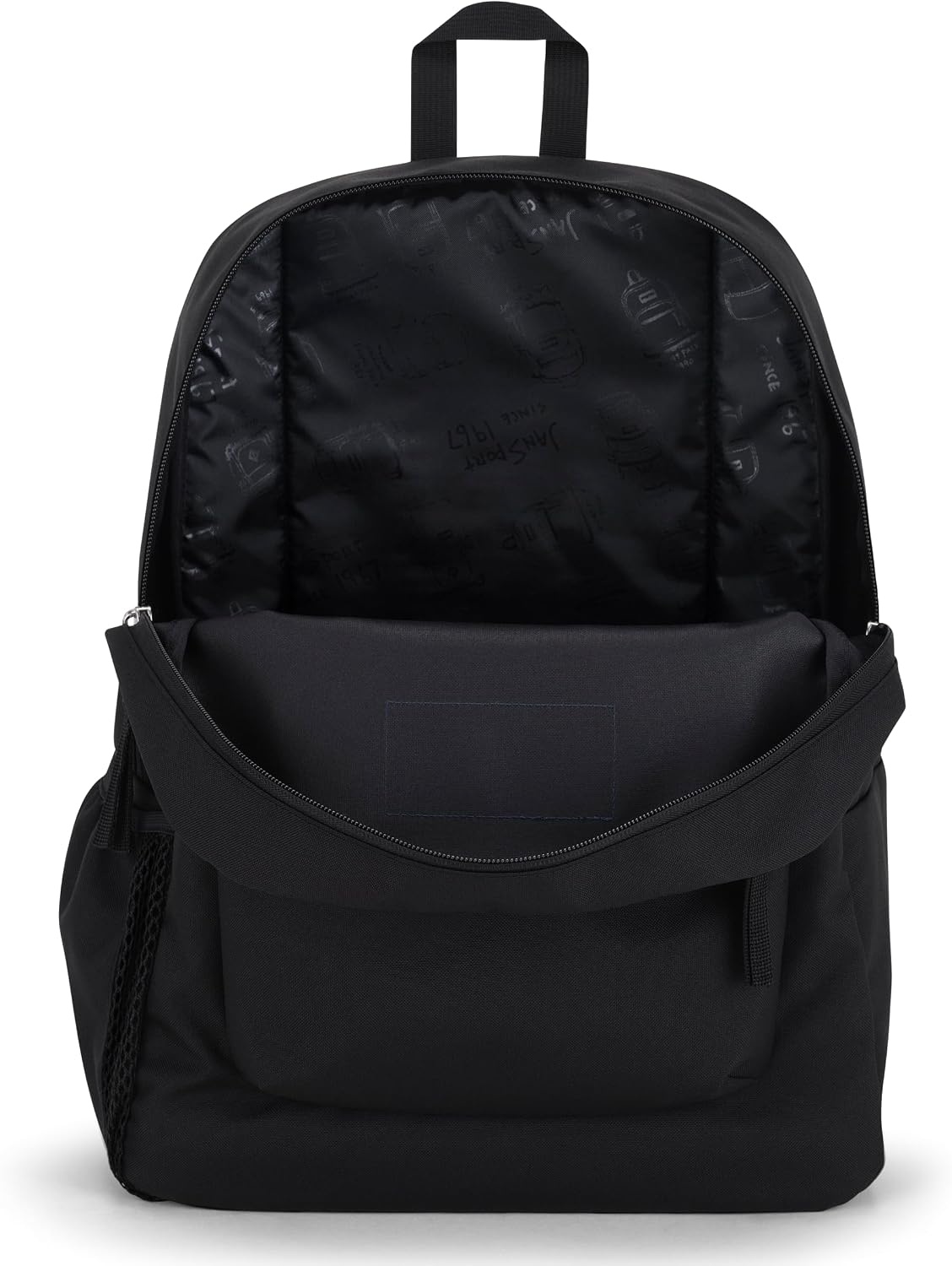 image:imageJanSport Cross Town Backpack 17 x 125 x 6 Simple Bag for Everyone with 1 Main Compartment Front Utility Pocket Premium Class Accessories BlackBlack