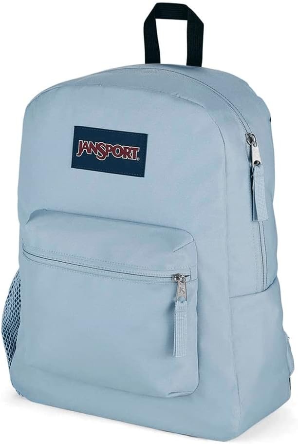 image:imageJanSport Cross Town Backpack 17 x 125 x 6 Simple Bag for Everyone with 1 Main Compartment Front Utility Pocket Premium Class Accessories BlackBlue Dusk
