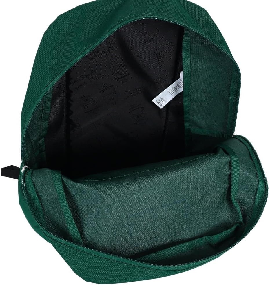 image:imageJanSport Cross Town Backpack 17 x 125 x 6 Simple Bag for Everyone with 1 Main Compartment Front Utility Pocket Premium Class Accessories BlackDeep Juniper