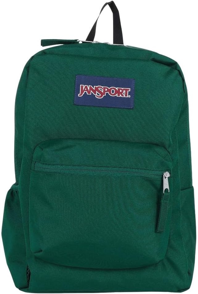image:imageJanSport Cross Town Backpack 17 x 125 x 6 Simple Bag for Everyone with 1 Main Compartment Front Utility Pocket Premium Class Accessories BlackDeep Juniper