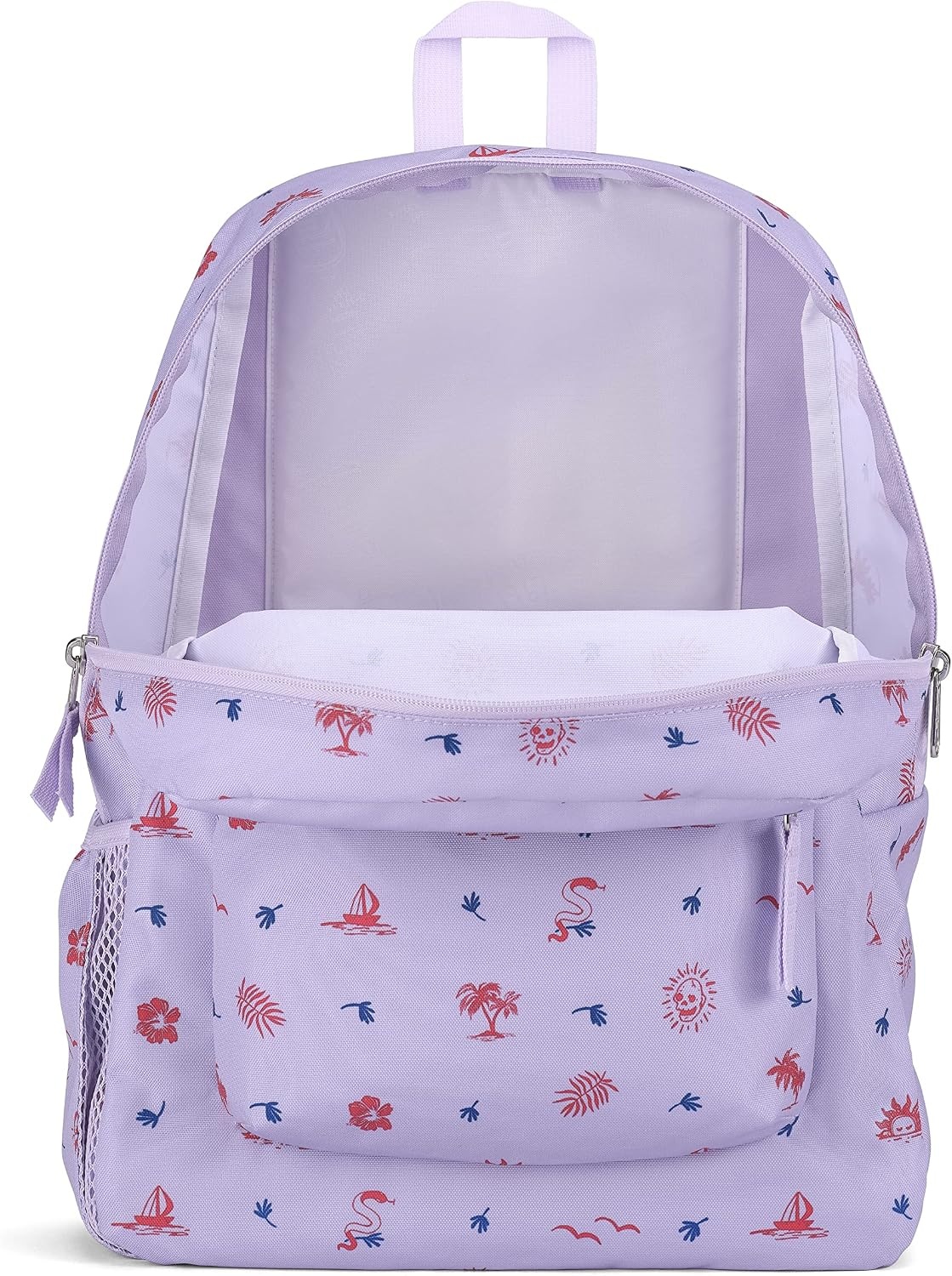 image:imageJanSport Cross Town Backpack 17 x 125 x 6 Simple Bag for Everyone with 1 Main Compartment Front Utility Pocket Premium Class Accessories BlackLagoon Luau
