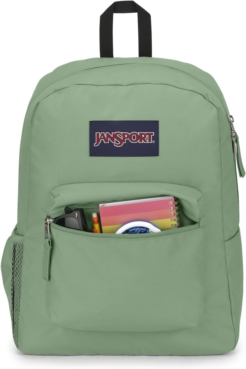 image:imageJanSport Cross Town Backpack 17 x 125 x 6 Simple Bag for Everyone with 1 Main Compartment Front Utility Pocket Premium Class Accessories BlackLoden Frost