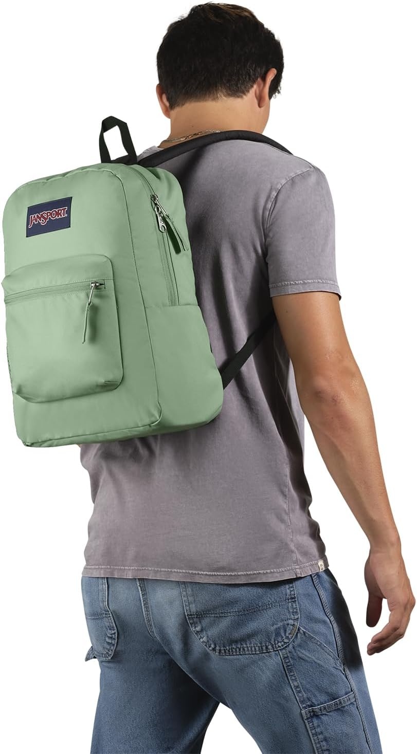 image:imageJanSport Cross Town Backpack 17 x 125 x 6 Simple Bag for Everyone with 1 Main Compartment Front Utility Pocket Premium Class Accessories BlackLoden Frost