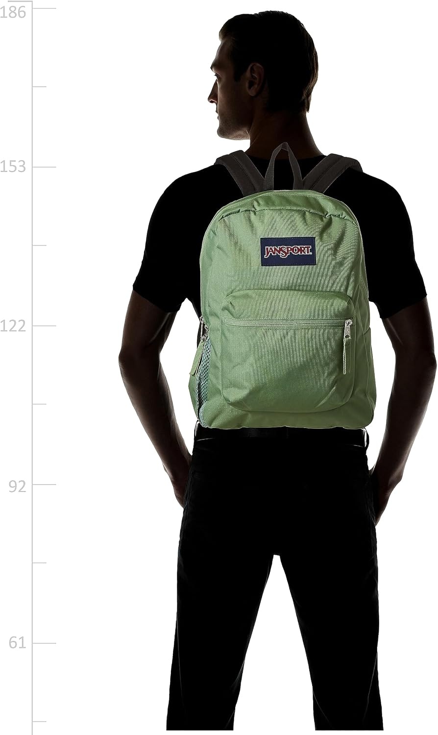 image:imageJanSport Cross Town Backpack 17 x 125 x 6 Simple Bag for Everyone with 1 Main Compartment Front Utility Pocket Premium Class Accessories BlackLoden Frost