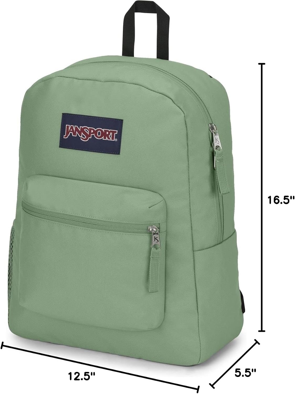 image:imageJanSport Cross Town Backpack 17 x 125 x 6 Simple Bag for Everyone with 1 Main Compartment Front Utility Pocket Premium Class Accessories BlackLoden Frost