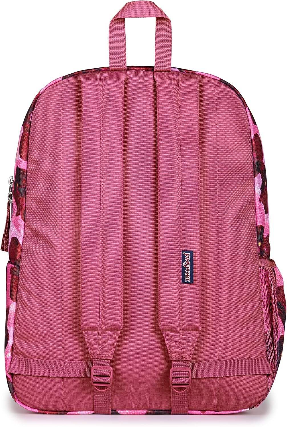 image:imageJanSport Cross Town Backpack 17 x 125 x 6 Simple Bag for Everyone with 1 Main Compartment Front Utility Pocket Premium Class Accessories BlackPop Art Pansies Digital FuchsiaMulti