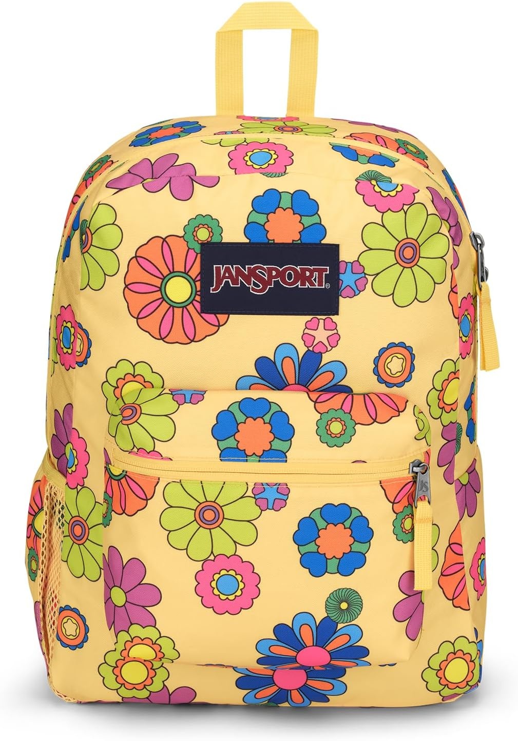image:imageJanSport Cross Town Backpack 17 x 125 x 6 Simple Bag for Everyone with 1 Main Compartment Front Utility Pocket Premium Class Accessories BlackPower to the Flower