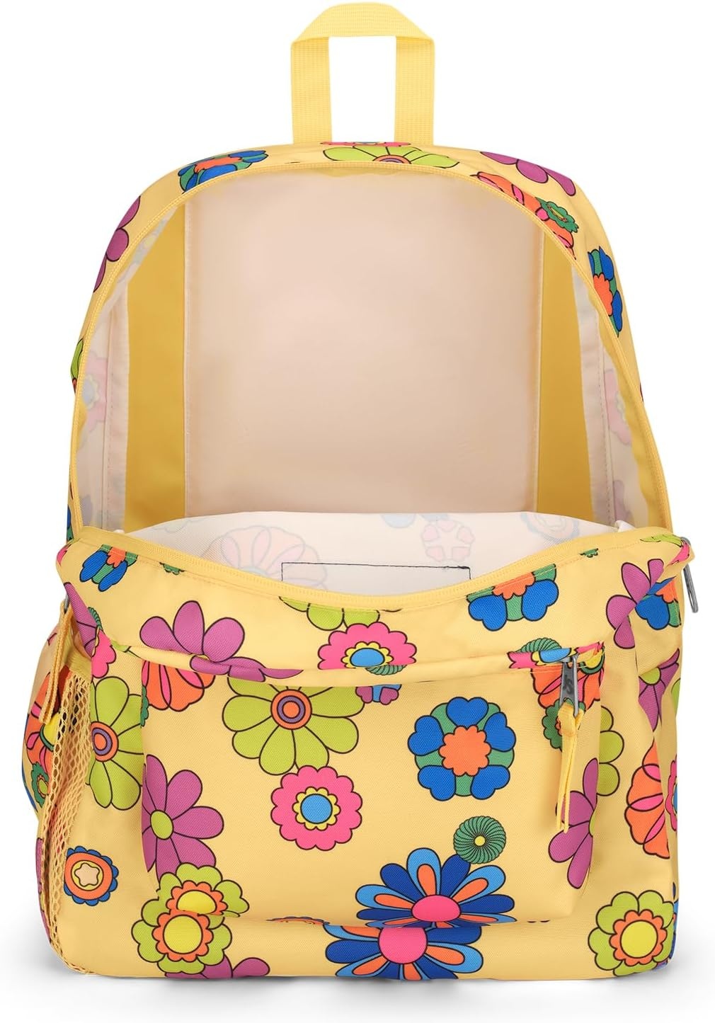 image:imageJanSport Cross Town Backpack 17 x 125 x 6 Simple Bag for Everyone with 1 Main Compartment Front Utility Pocket Premium Class Accessories BlackPower to the Flower