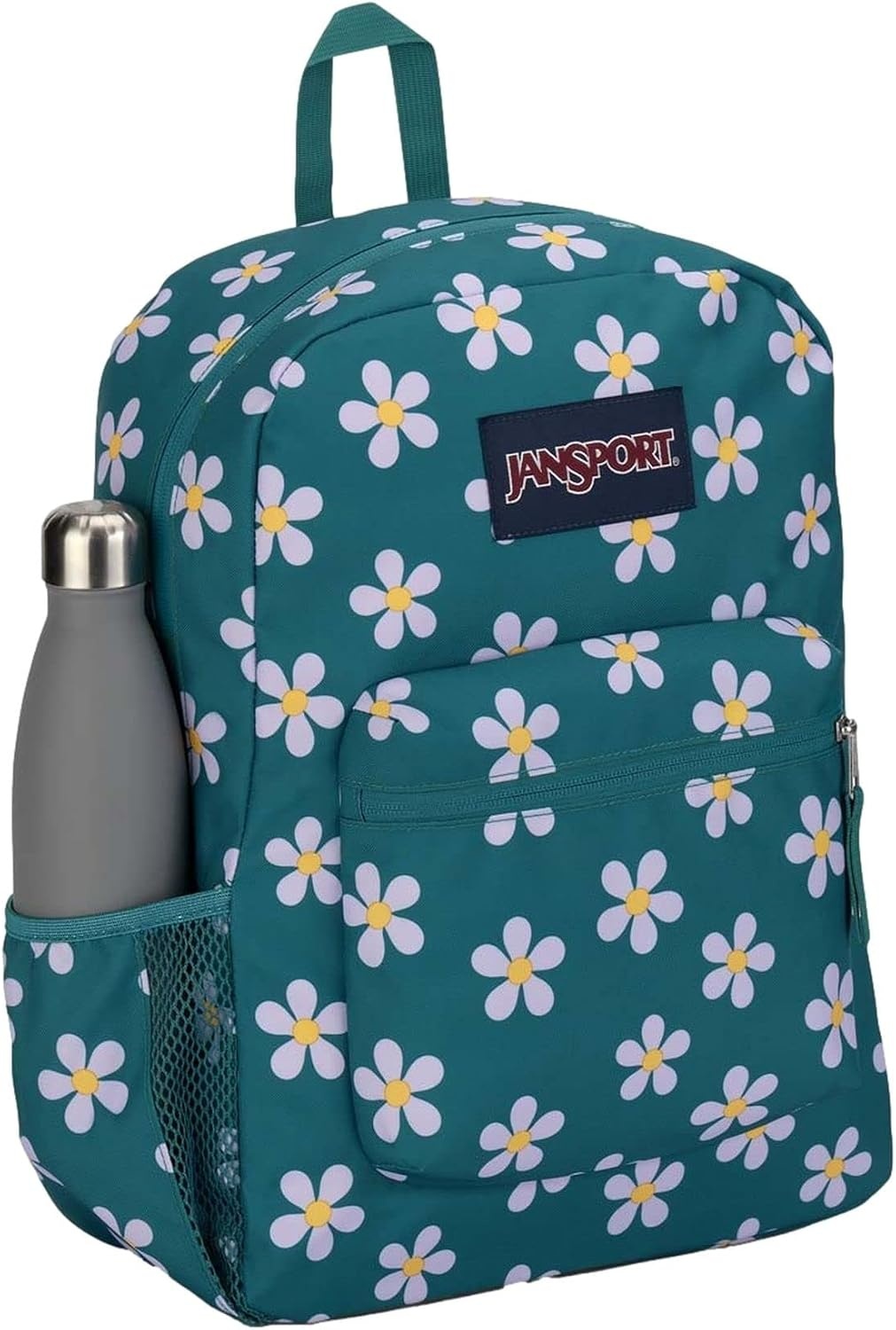 image:imageJanSport Cross Town Backpack 17 x 125 x 6 Simple Bag for Everyone with 1 Main Compartment Front Utility Pocket Premium Class Accessories BlackPrecious Petals