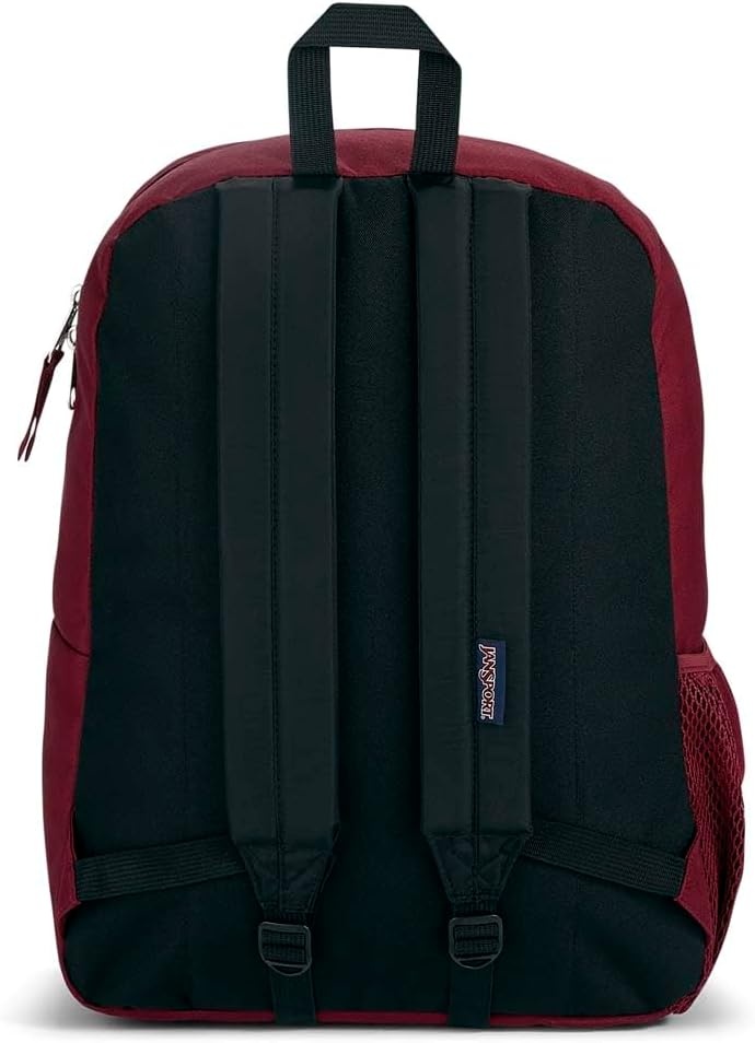 image:imageJanSport Cross Town Backpack 17 x 125 x 6 Simple Bag for Everyone with 1 Main Compartment Front Utility Pocket Premium Class Accessories BlackRusset Red