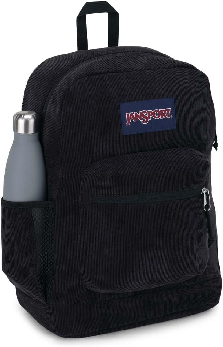 image:imageJanSport Cross Town Plus Remix Backpack Padded Back Panel Laptop Sleeve and Front Pocket Organizer Lavender Ash CorduroyBlack Corduroy