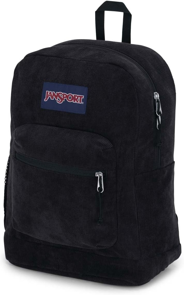 image:imageJanSport Cross Town Plus Remix Backpack Padded Back Panel Laptop Sleeve and Front Pocket Organizer Lavender Ash CorduroyBlack Corduroy