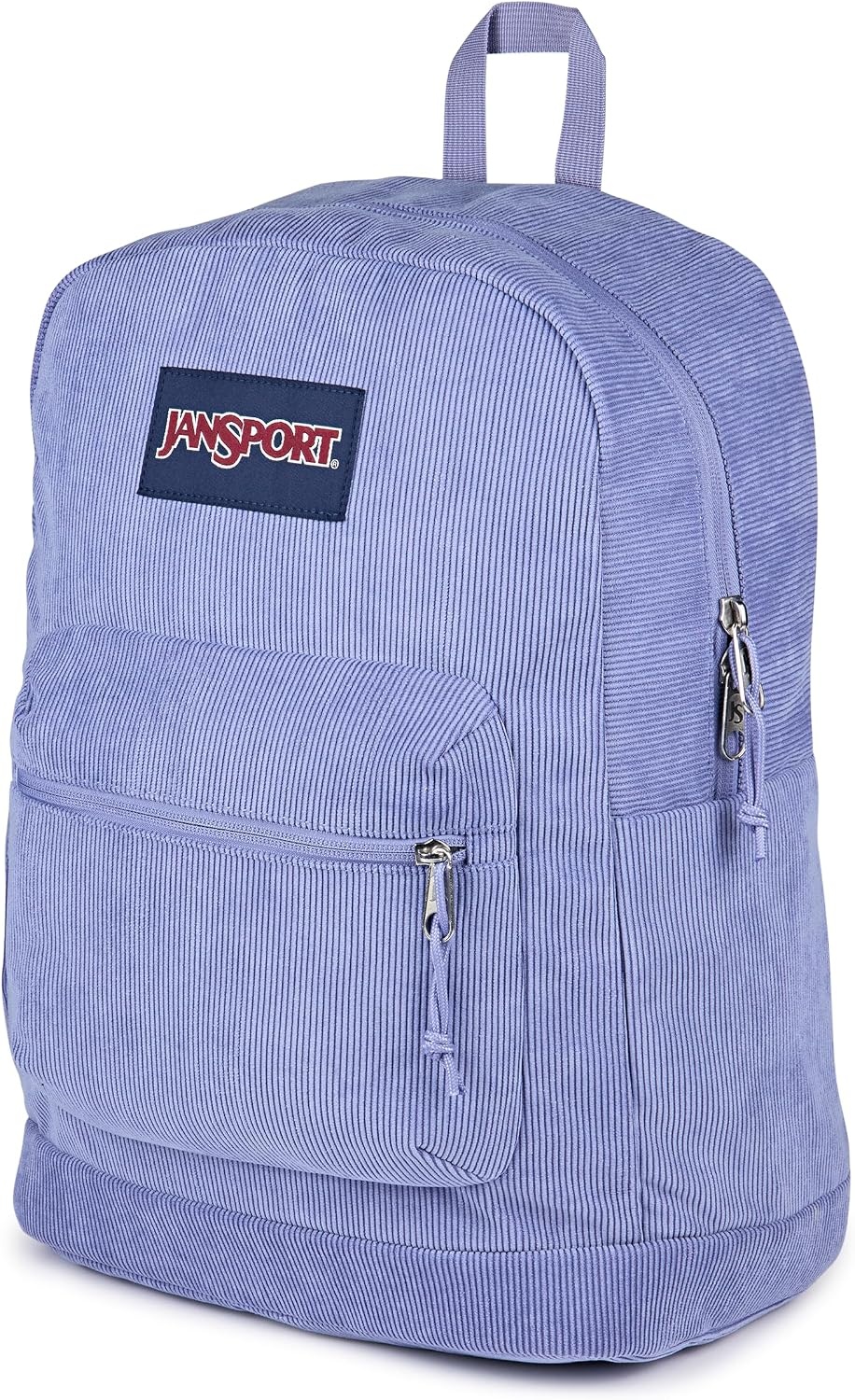 image:imageJanSport Cross Town Plus Remix Backpack Padded Back Panel Laptop Sleeve and Front Pocket Organizer Lavender Ash CorduroyLavender Ash Corduroy