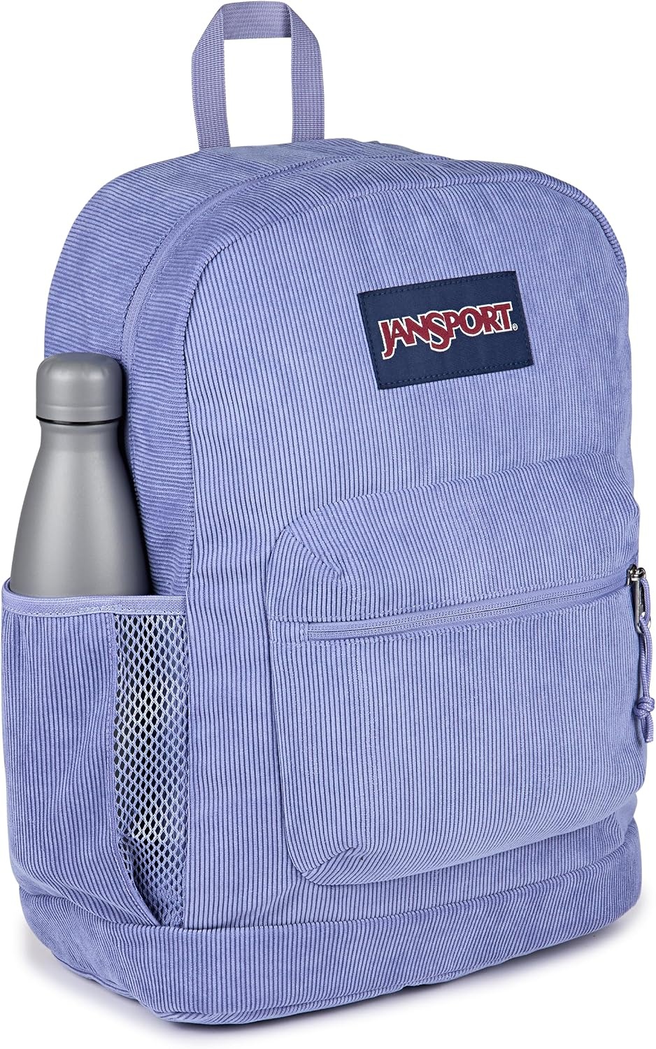 image:imageJanSport Cross Town Plus Remix Backpack Padded Back Panel Laptop Sleeve and Front Pocket Organizer Lavender Ash CorduroyLavender Ash Corduroy