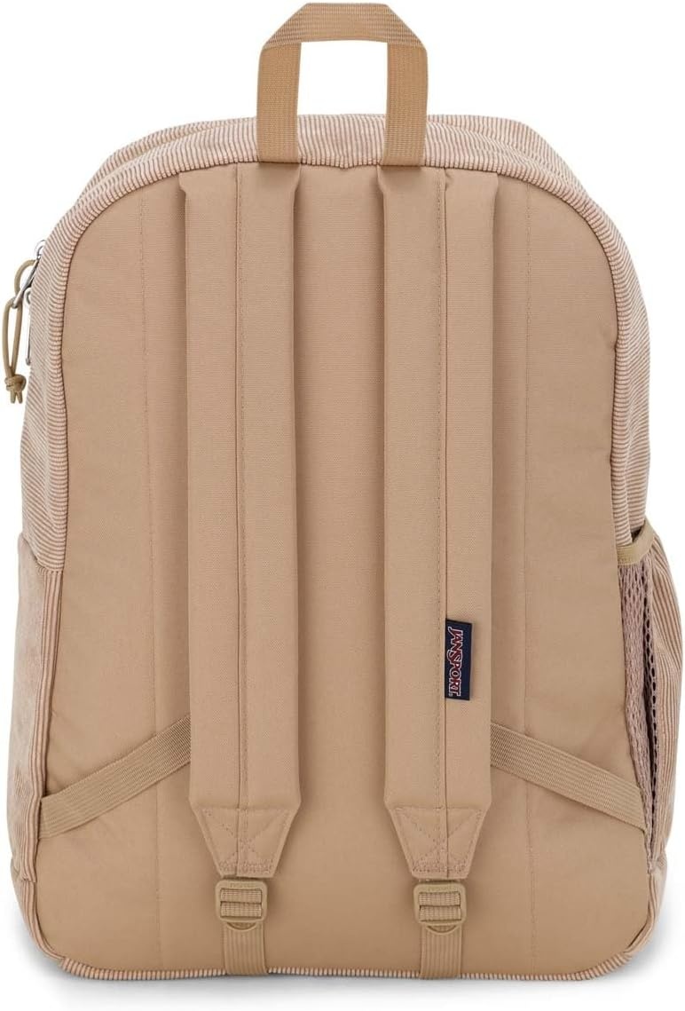 image:imageJanSport Cross Town Plus Remix Backpack Padded Back Panel Laptop Sleeve and Front Pocket Organizer Lavender Ash CorduroyTravertine Corduroy