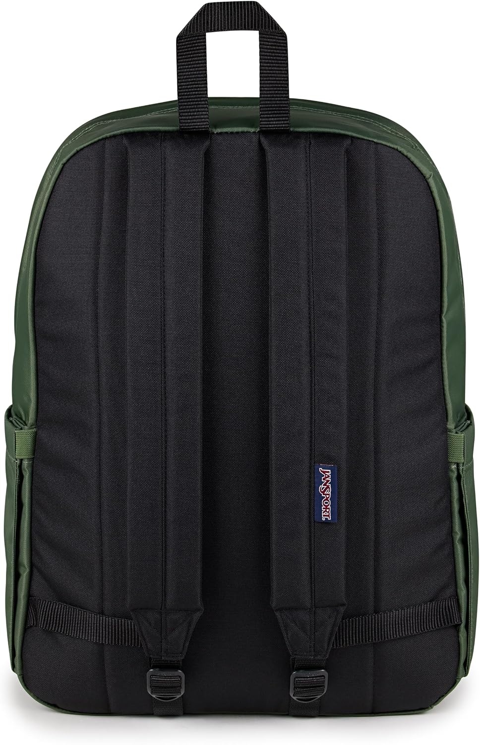 image:imageJanSport Double Break Backpack 15inch Padded Laptop Compartment Dual Water Bottle Pockets Internal Organizer Large Main Compartment BlackCargo Green