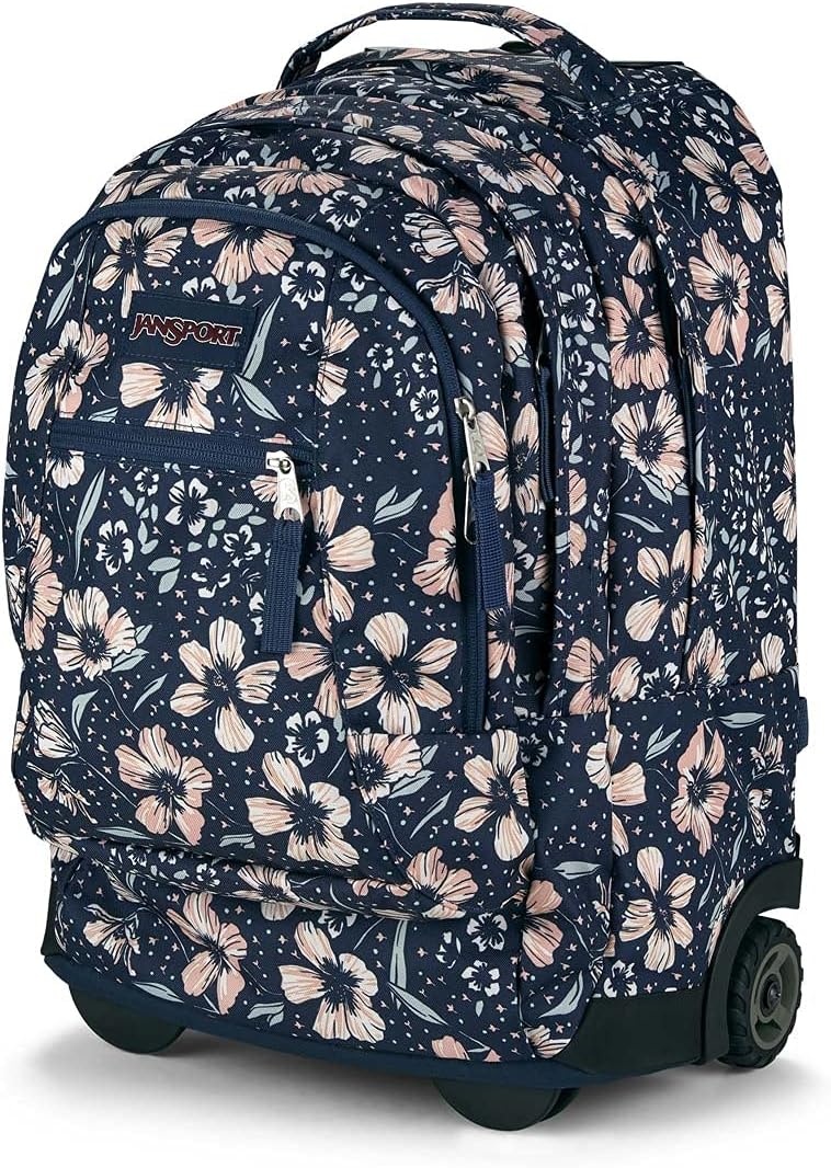 image:imageJanSport Driver 8 Rolling Backpack Wheeled Travel Bag with 15Inch Laptop Sleeve One Size NavyFields of Paradise