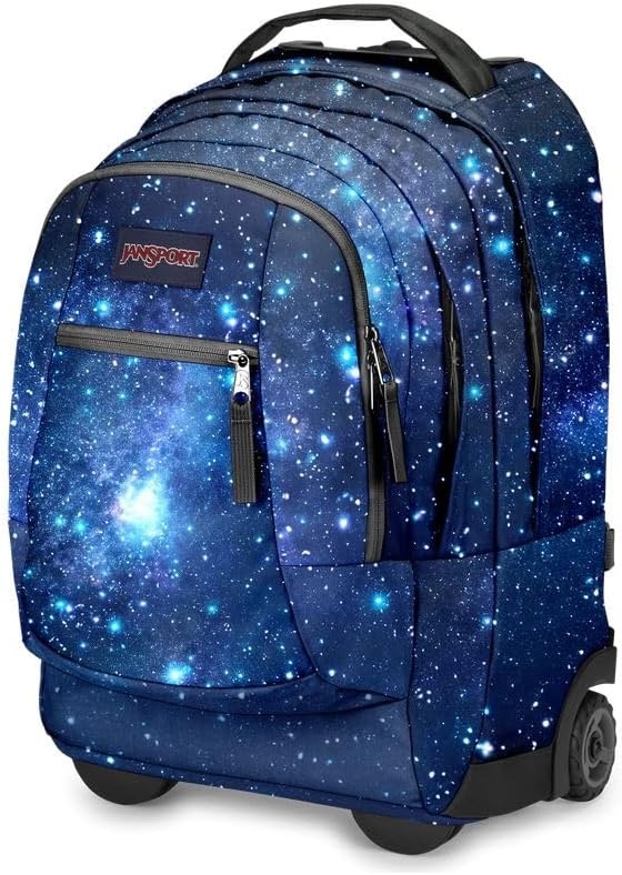 image:imageJanSport Driver 8 Rolling Backpack Wheeled Travel Bag with 15Inch Laptop Sleeve One Size NavyStellar Starfield