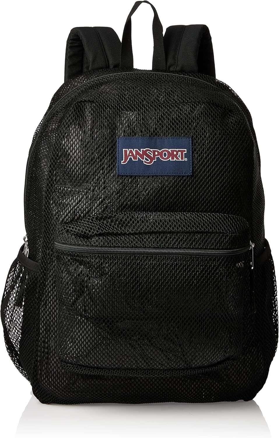 image:imageJanSport Eco Mesh Backpack Red Tape 17 x 125 x 6 Large SemiTransparent Bag for Adults with Laptop Sleeve Padded Back Panel Red TapeBlack