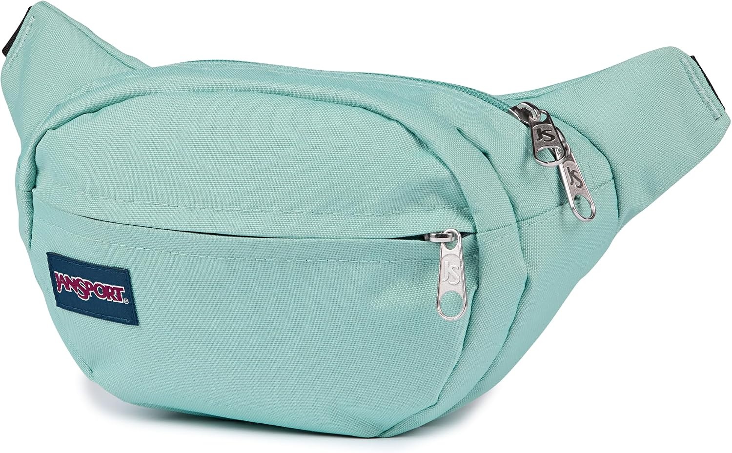 image:imageJanSport Fifth Avenue Fanny Pack Crossbody Bags for Women Men Stylish Durable Waist Bag with Adjustable Belt Main Zippered Pocket Quick Stash Pocket Travel Essentials BlackFaded Sage