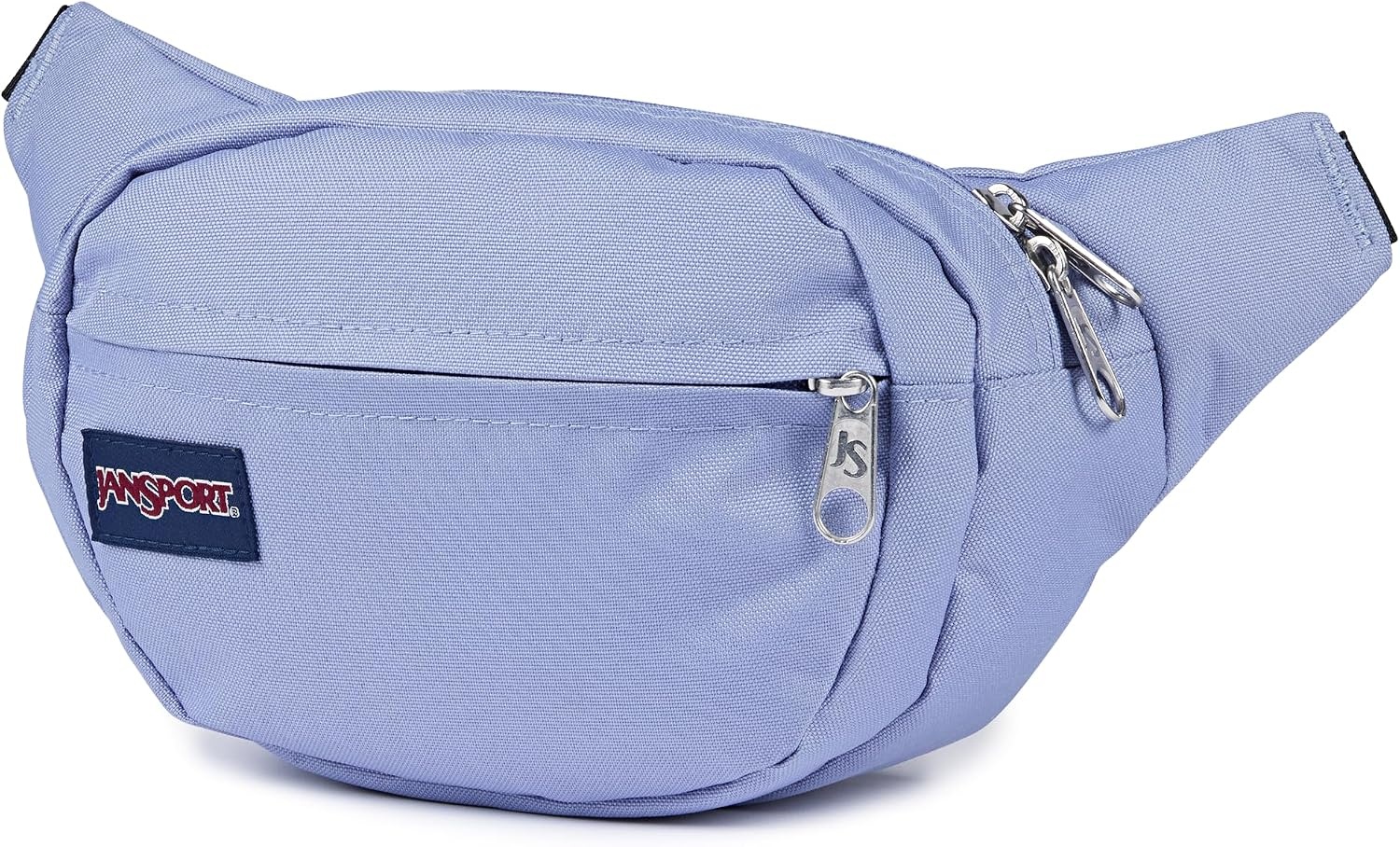 image:imageJanSport Fifth Avenue Fanny Pack Crossbody Bags for Women Men Stylish Durable Waist Bag with Adjustable Belt Main Zippered Pocket Quick Stash Pocket Travel Essentials BlackLavender Ash