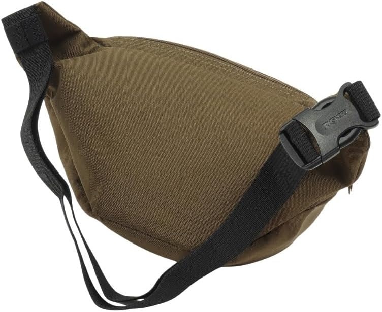 image:imageJanSport Fifth Avenue Fanny Pack Crossbody Bags for Women Men Stylish Durable Waist Bag with Adjustable Belt Main Zippered Pocket Quick Stash Pocket Travel Essentials BlackArmy Green