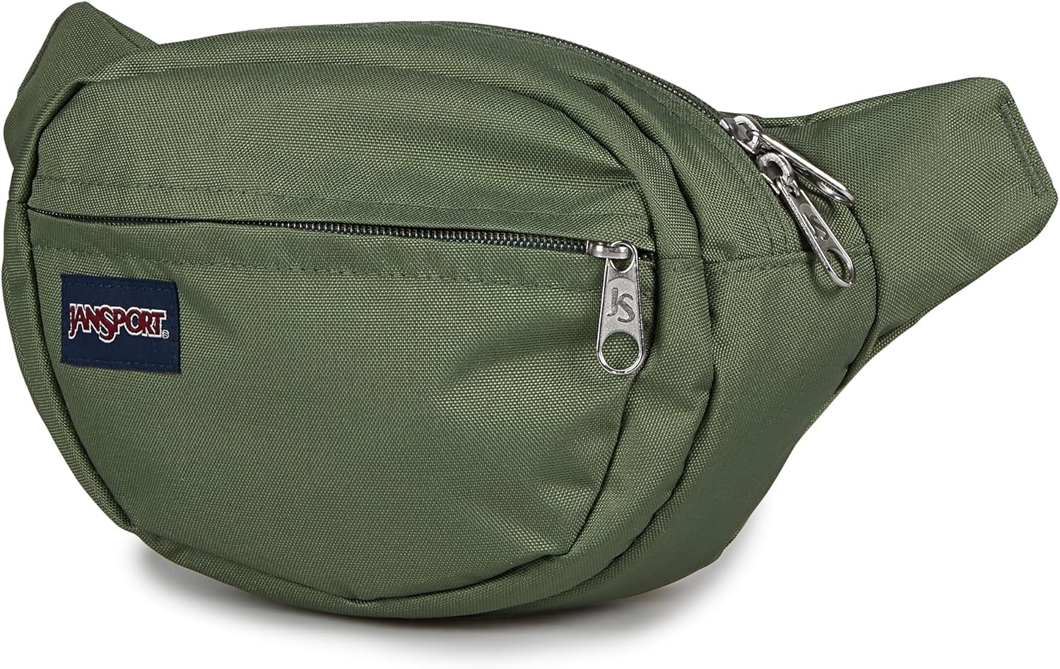 image:imageJanSport Fifth Avenue Fanny Pack Crossbody Bags for Women Men Stylish Durable Waist Bag with Adjustable Belt Main Zippered Pocket Quick Stash Pocket Travel Essentials BlackCargo Green