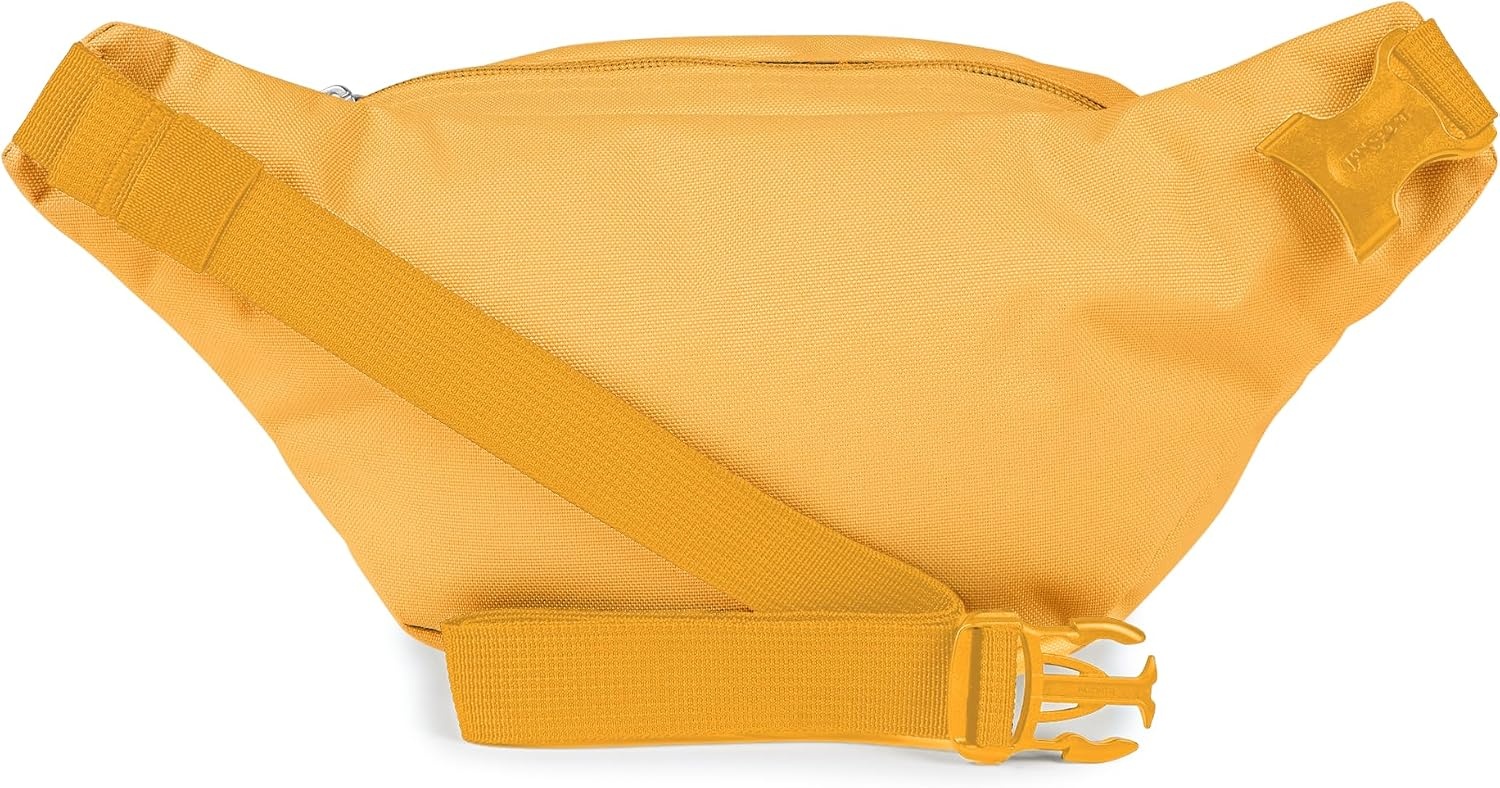 image:imageJanSport Fifth Avenue Fanny Pack Crossbody Bags for Women Men Stylish Durable Waist Bag with Adjustable Belt Main Zippered Pocket Quick Stash Pocket Travel Essentials BlackOrange Soda