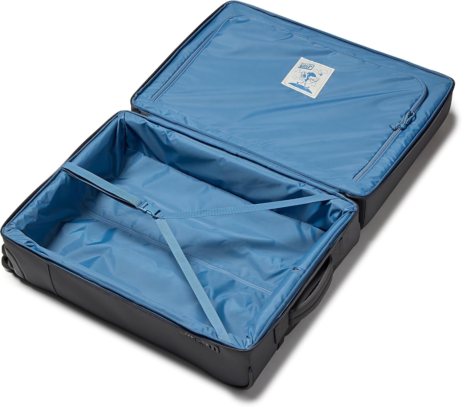 image:imageJanSport Good Latitude Carry On Spinner Suitcase 42L Water Resistant Travel Luggage with 16 Inch Laptop Sleeve Durable Lightweight Rolling Hardside Softside Carryon Bag Elemental BlueSmokey Grit