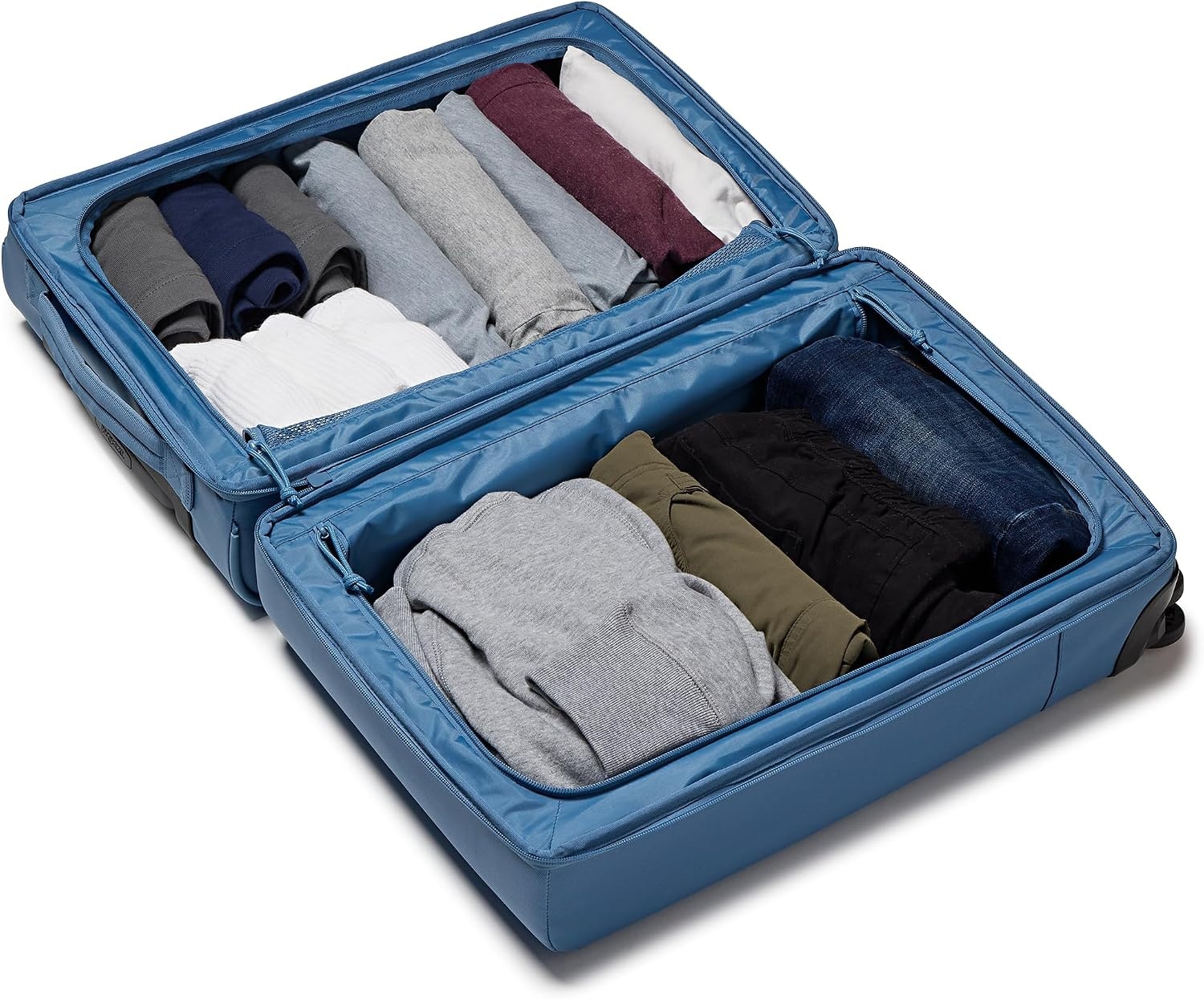 image:imageJanSport Good Latitude Carry On Spinner Suitcase 42L Water Resistant Travel Luggage with 16 Inch Laptop Sleeve Durable Lightweight Rolling Hardside Softside Carryon Bag Elemental BlueElemental Blue
