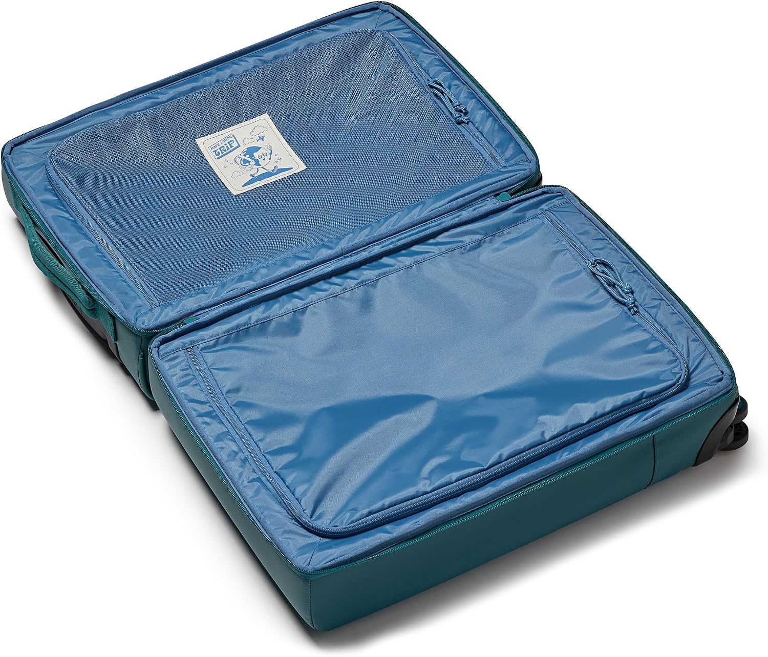 image:imageJanSport Good Latitude Carry On Spinner Suitcase 42L Water Resistant Travel Luggage with 16 Inch Laptop Sleeve Durable Lightweight Rolling Hardside Softside Carryon Bag Elemental BlueEmerald Pool
