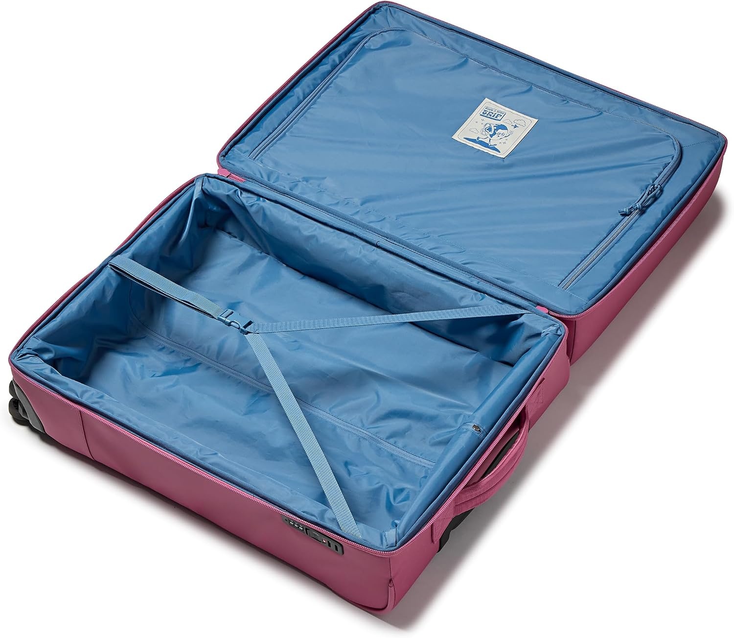 image:imageJanSport Good Latitude Carry On Spinner Suitcase 42L Water Resistant Travel Luggage with 16 Inch Laptop Sleeve Durable Lightweight Rolling Hardside Softside Carryon Bag Elemental BlueMauve Haze