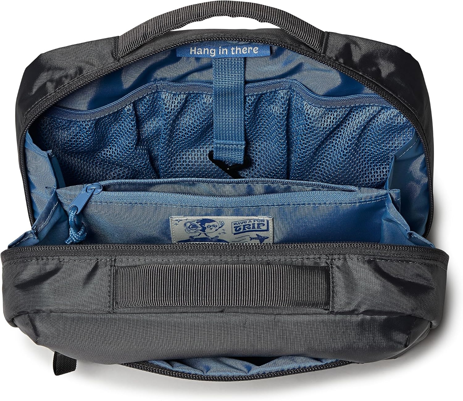 image:imageJanSport Good Latitude Hanging Toiletry Bag for Travel Accordion Cosmetic Case with Waterproof Toothbrush Pocket Hygiene Organizer 6L Smokey GritSmokey Grit