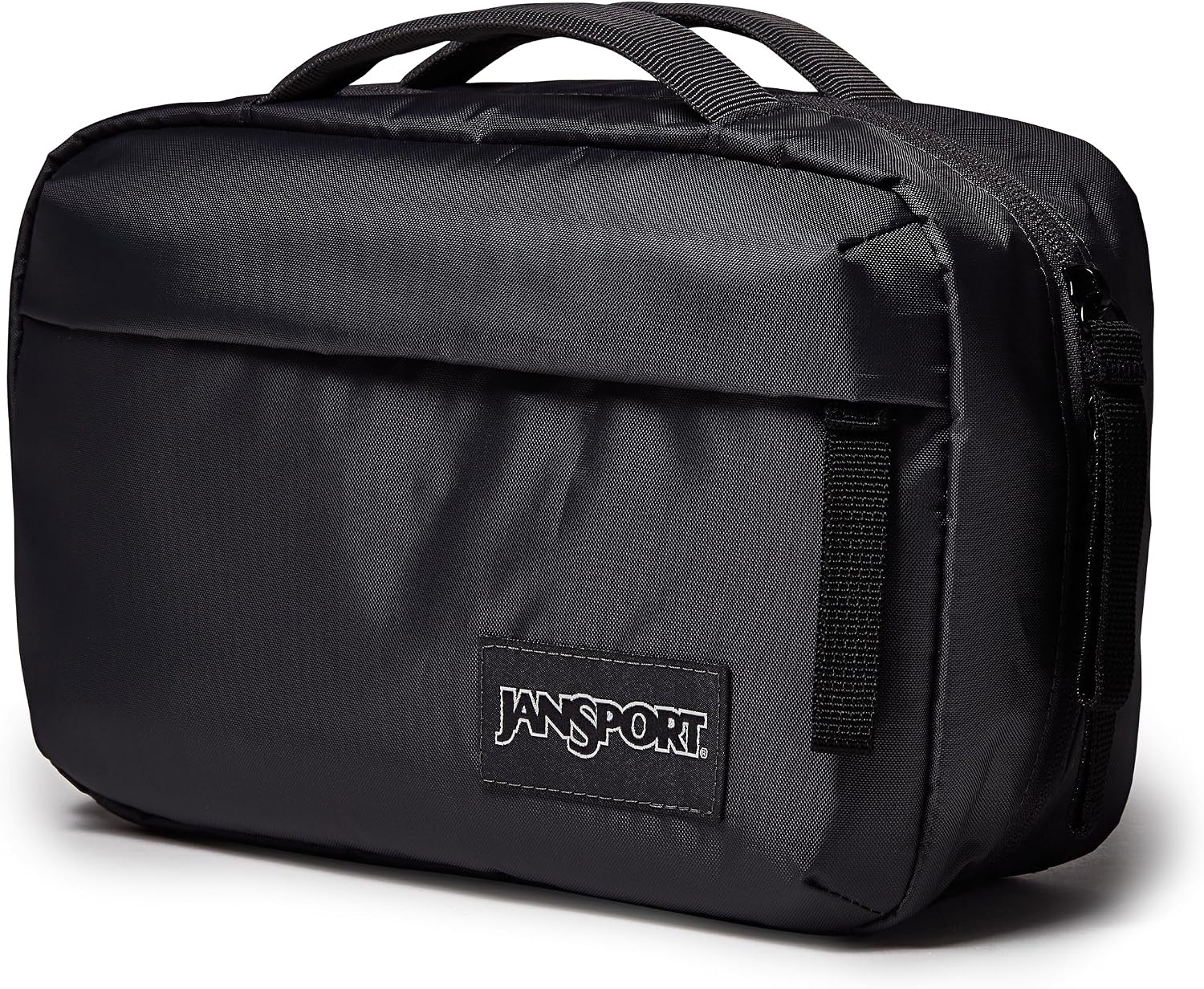 image:imageJanSport Good Latitude Hanging Toiletry Bag for Travel Accordion Cosmetic Case with Waterproof Toothbrush Pocket Hygiene Organizer 6L Smokey GritSmokey Grit