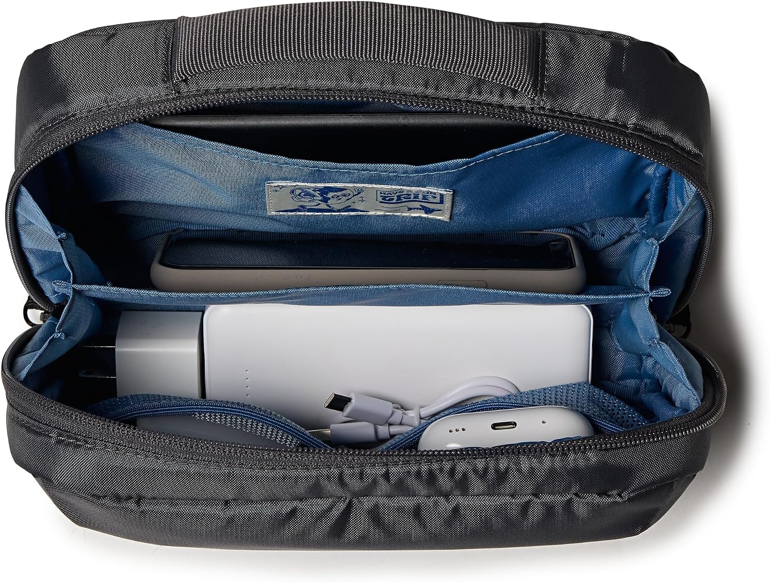 image:imageJanSport Good Latitude Tech Organizer 5L Padded Electronics Travel Case Charger Bag for Phone Cords Power Banks Adapters and Accessories Elemental BlueSmokey Grit