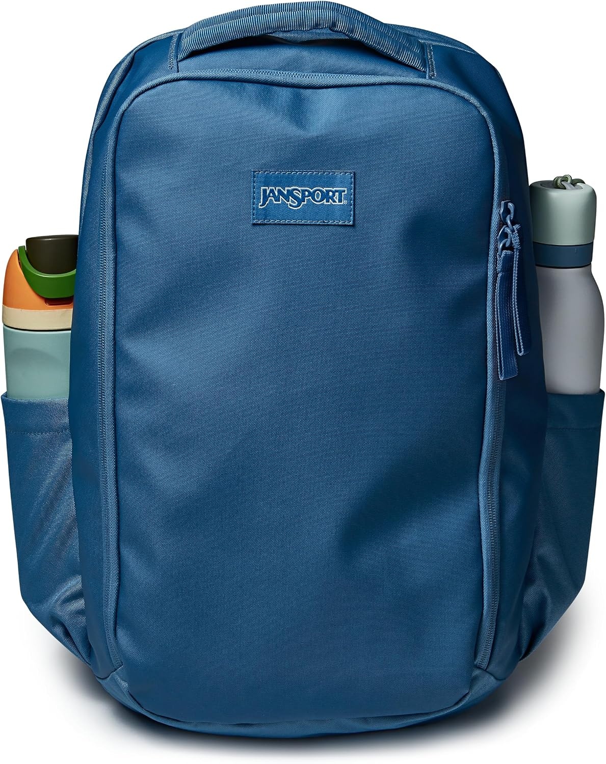 image:imageJanSport Good Latitude Travel Pack 30L WaterResistant Carry On Backpack 16 Inch Padded Laptop Sleeve amp Luggage Strap Weekender Bag Smokey GritElemental Blue