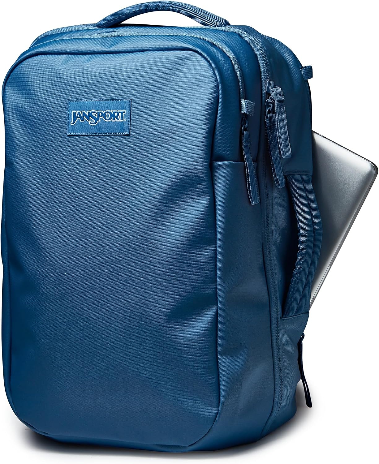 image:imageJanSport Good Latitude Travel Pack 40L Large Carry On Backpack AntiTheft Zippers amp 16 Inch Laptop Sleeve Weekender Bag for Travel Smokey GritElemental Blue