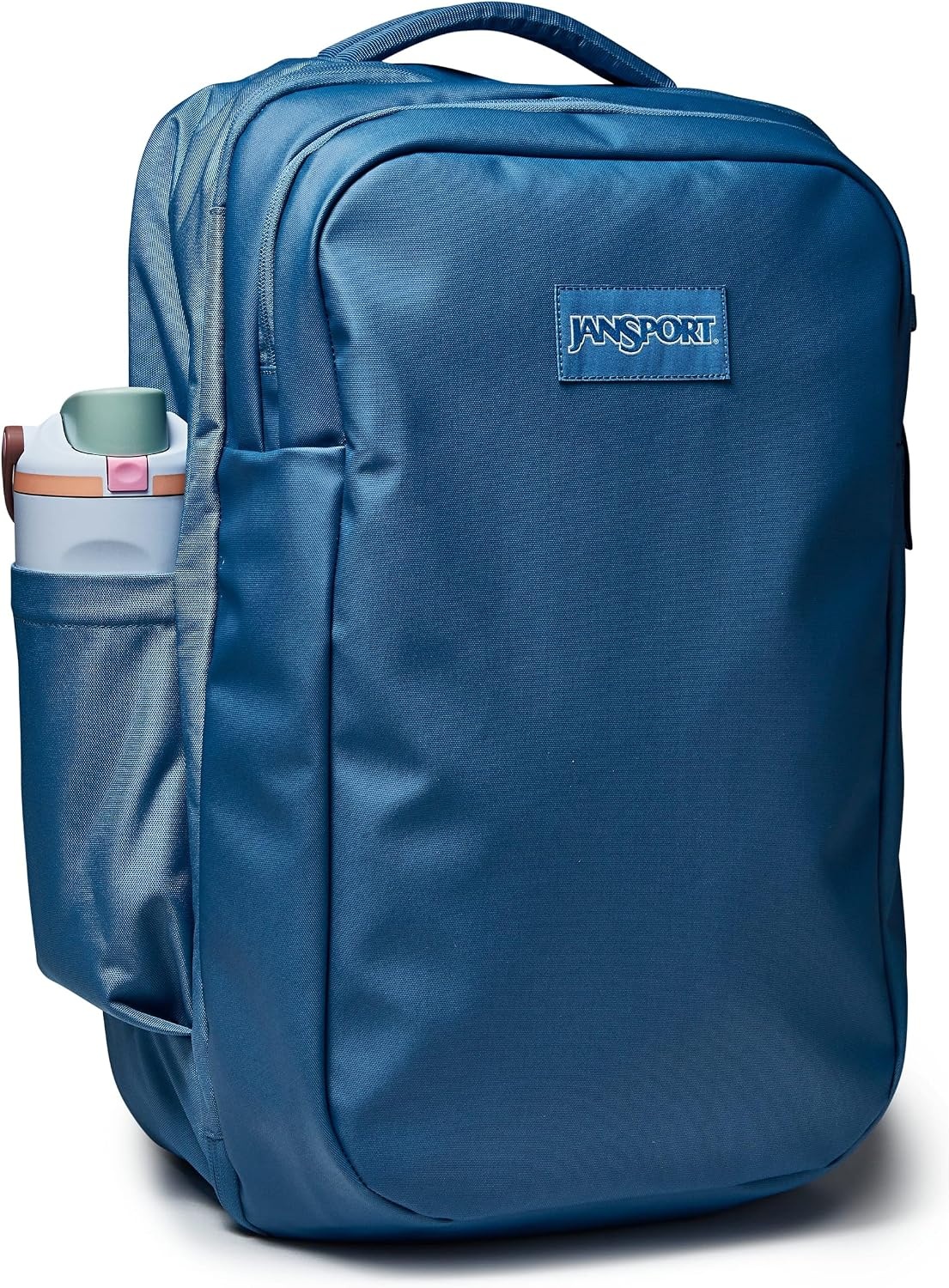 image:imageJanSport Good Latitude Travel Pack 40L Large Carry On Backpack AntiTheft Zippers amp 16 Inch Laptop Sleeve Weekender Bag for Travel Smokey GritElemental Blue